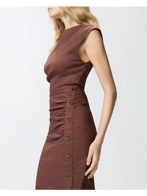 Abito longuette aderente in lino PINKO | 106521A34I/L78